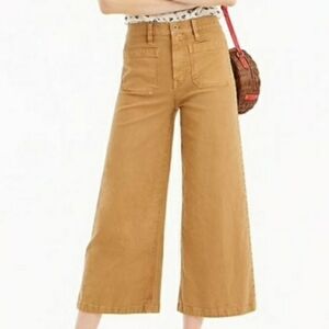 Madewell Wide Leg Ankle Mustard Yellow Jeans